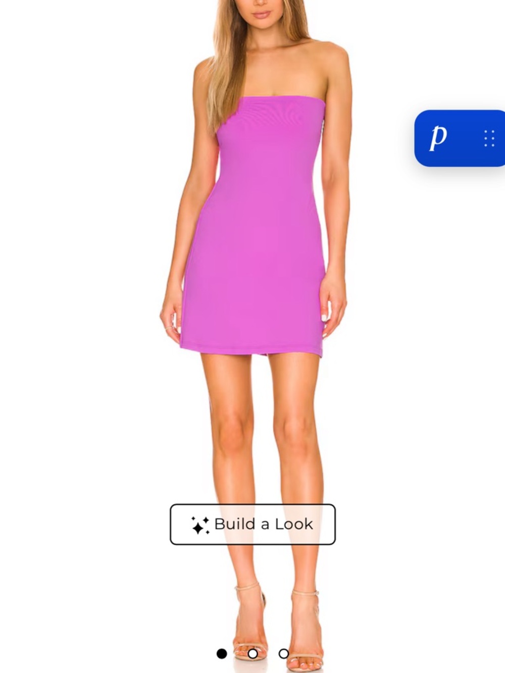 Susana Monaco Strapless Mini Dress in Bright Fuchsia